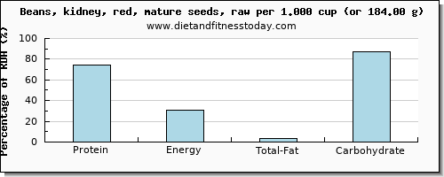 protein and nutritional content in kidney beans